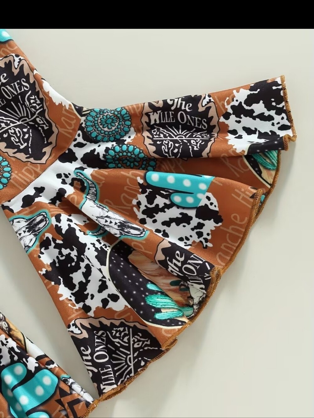 NWT Western Orange and Turquoise Patterned Jumpsuit - Picture 4 of 11